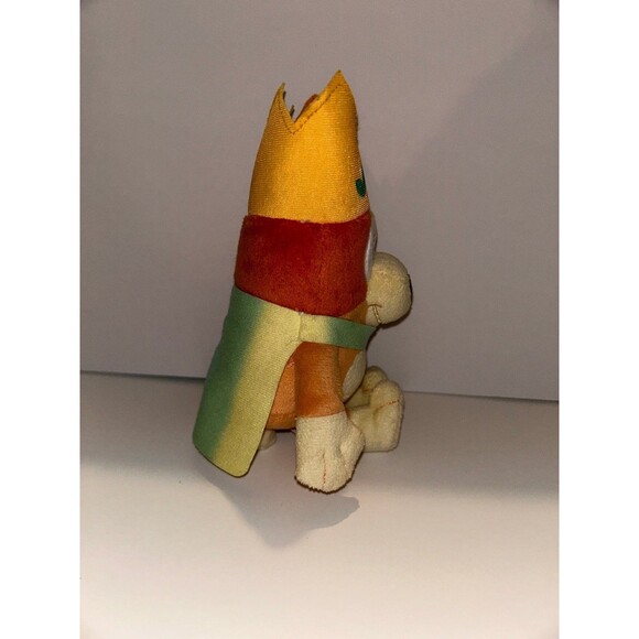 Bluey Queen Bingo 8” Plush Crown Cape Disney Junior Toy Stuffed Animal Cute - Picture 4 of 5